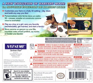 Harvest Moon - Skytree Village (USA) box cover back